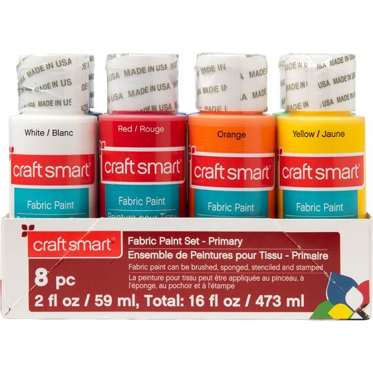Primary Fabric Paint Set By Craft Smart Michaels
